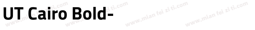 UT Cairo Bold字体转换